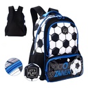 [39748] MOCHILA 18" FUTBOL TRES CIERRES 32X45X15CM