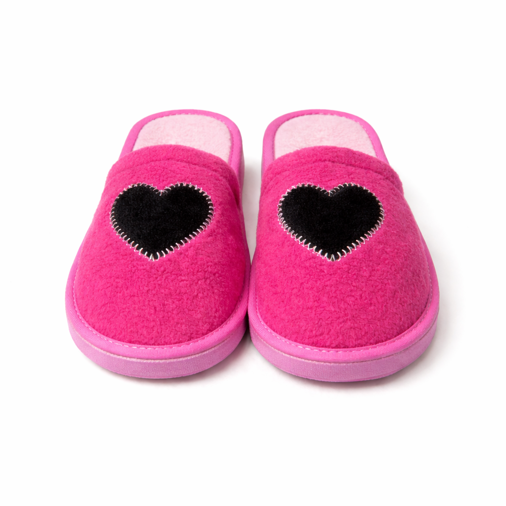 [40927] PANTUFLA ALGODON CORAZON 35-36