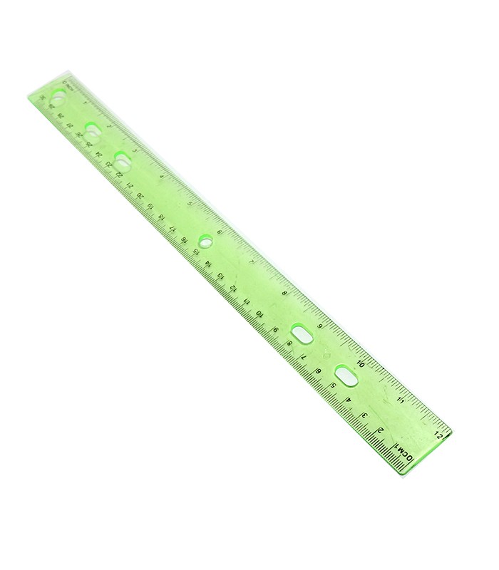 [13848] REGLA 30 CM TRANSPARENTE