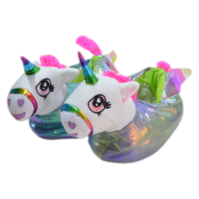 [28414] PANTUFLONES UNICORNIO CON ALAS TALLE 1    33-34