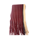 [32650] BUFANDA DE HOMBRE LANA RAYAS CON FLECOS 200 X 20 CM