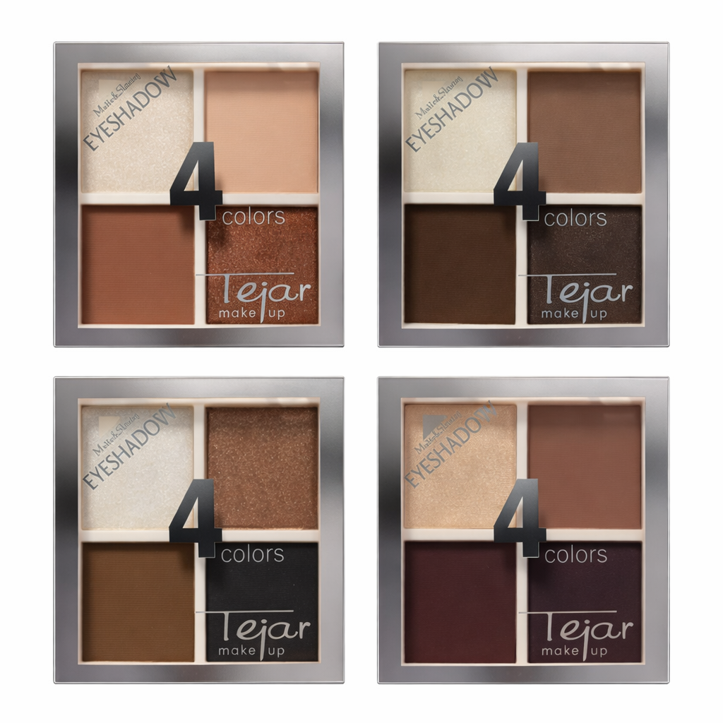 CUARTETO DE SOMBRAS (3 COLORES MATTE Y UNA SOMBRA SATINADA)