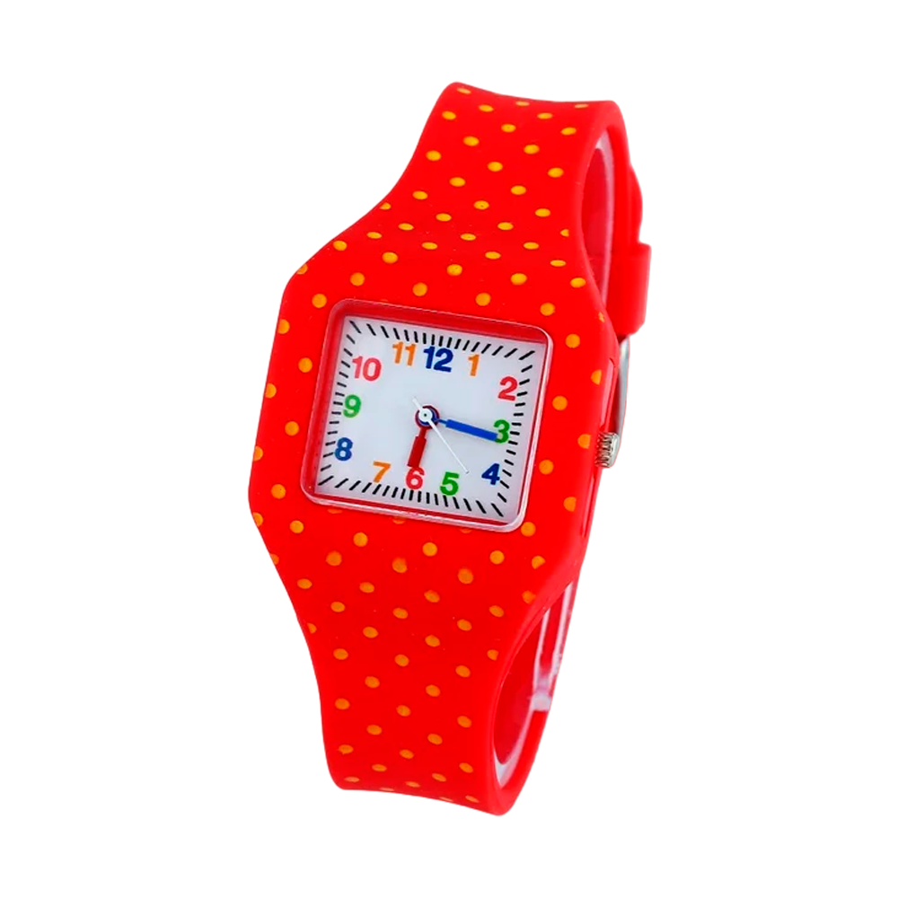 RELOJ MALLA SILICONA CUADRADO
