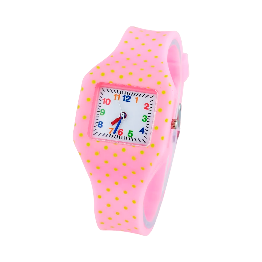 RELOJ MALLA SILICONA CUADRADO
