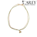 COLLAR DOBLE TIPO CHOKER. DIJE MARIPOSA.