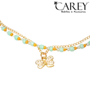 COLLAR DOBLE TIPO CHOKER. DIJE MARIPOSA.