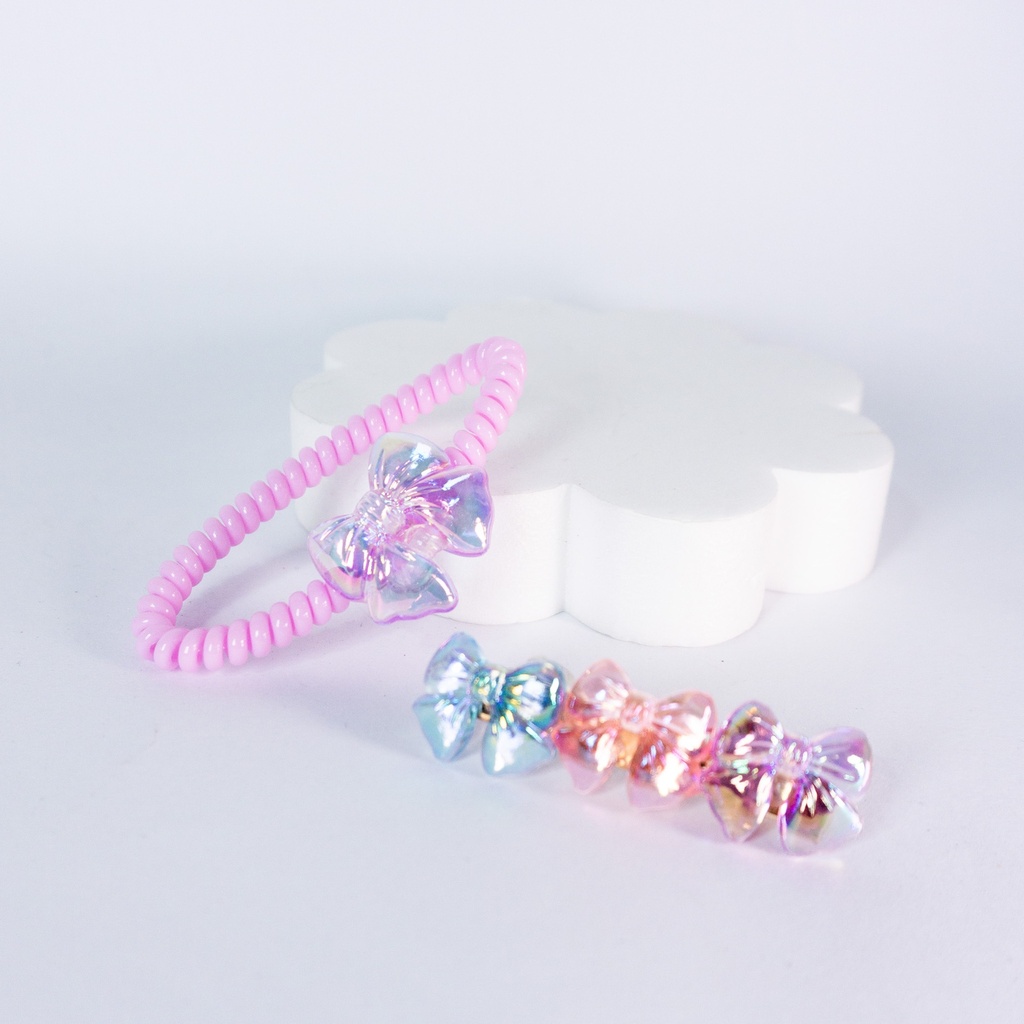 SET DE PELO TIC TAC + COLERO RESORTE