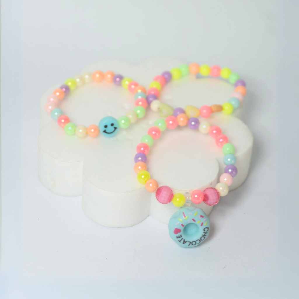 SET DE PULSERAS MOSTACILLAS COLORES