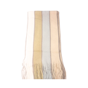 BUFANDA DE HOMBRE LANA RAYAS CON FLECOS 200 X 20 CM