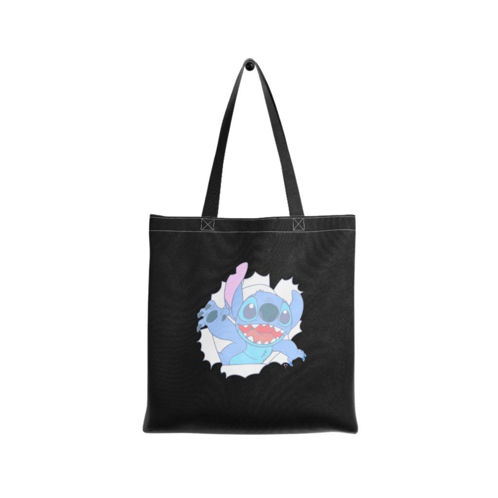 BOLSA NEGRA ESTAMPADA