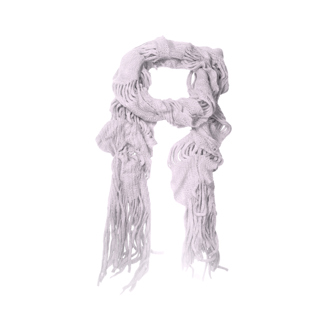 BUFANDA DE LANA TEJIDA 160X25CM