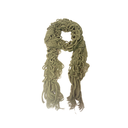 BUFANDA DE LANA TEJIDA CON VOLADOS