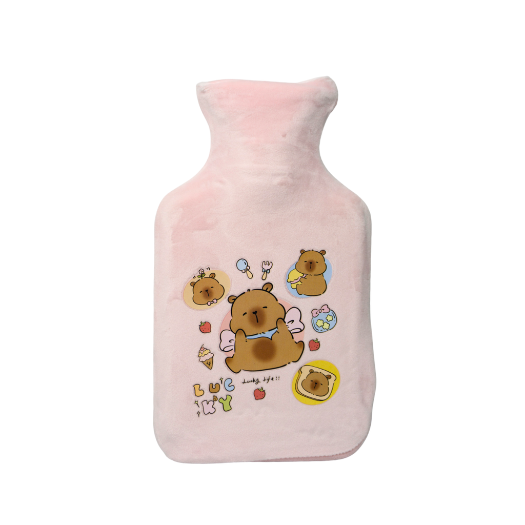 BOLSA DE AGUA CALIENTE ESTAMPADO DE CAPIBARA