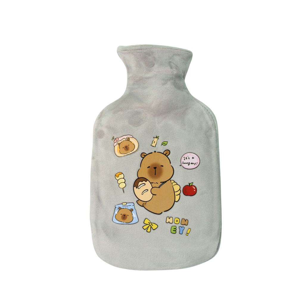 BOLSA DE AGUA CALIENTE ESTAMPADO DE CAPIBARA