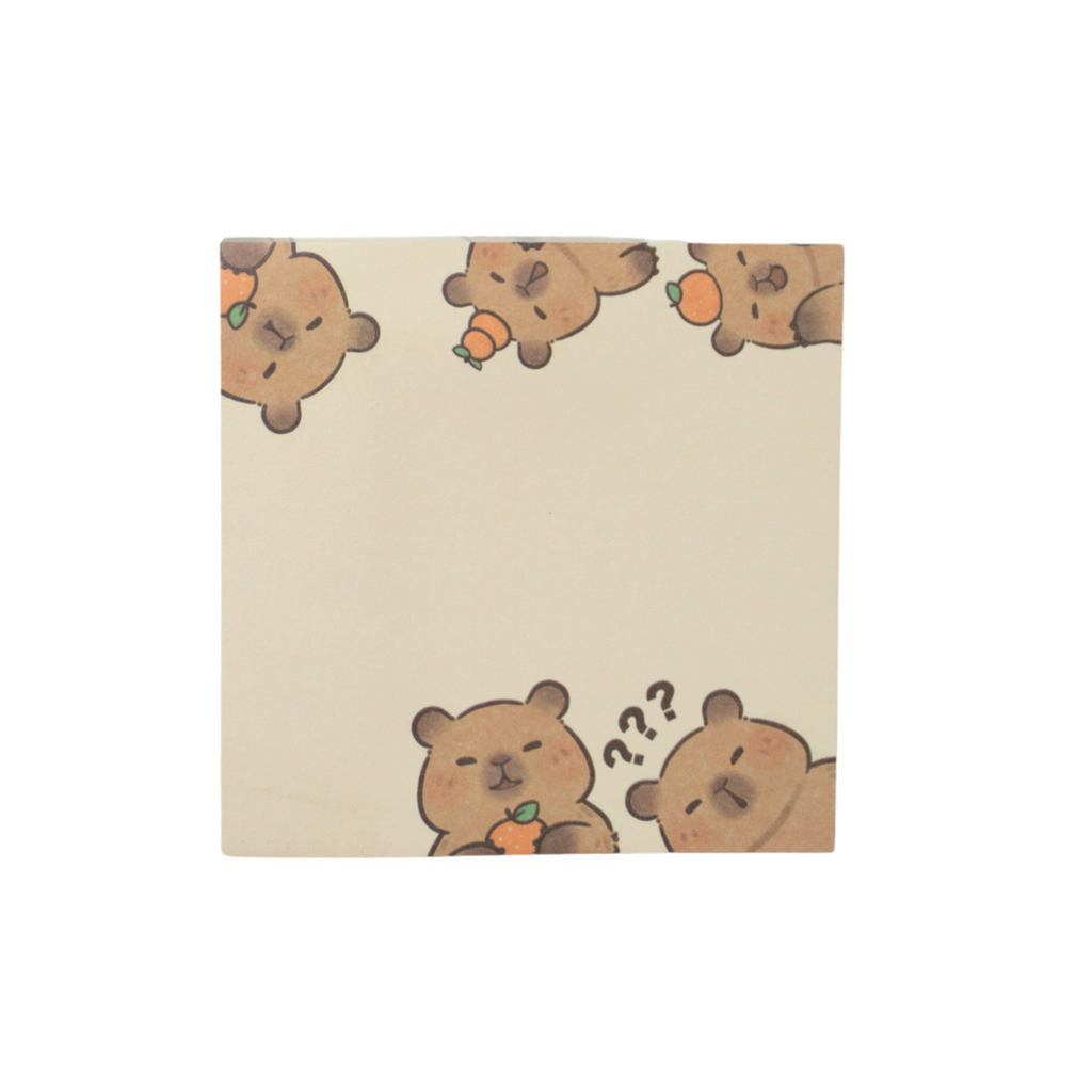 NOTAS ADHESIVAS ANIMADAS CAPIBARA