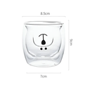VASO DE VIDRIO DOBLE PARED CAFE OSITO 280ML