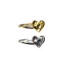 SET DE HEBILLA METALICAS CORAZON