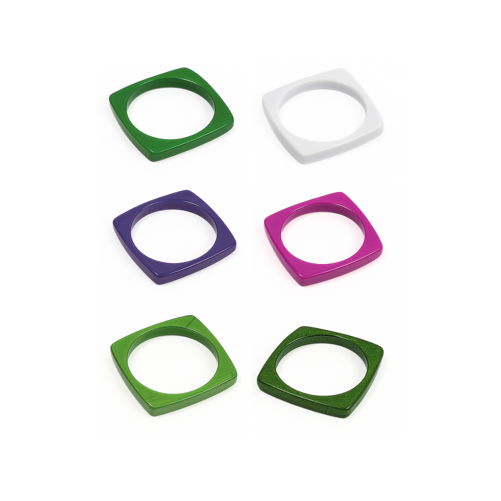 PULSERA RIGIDA CUADRADA