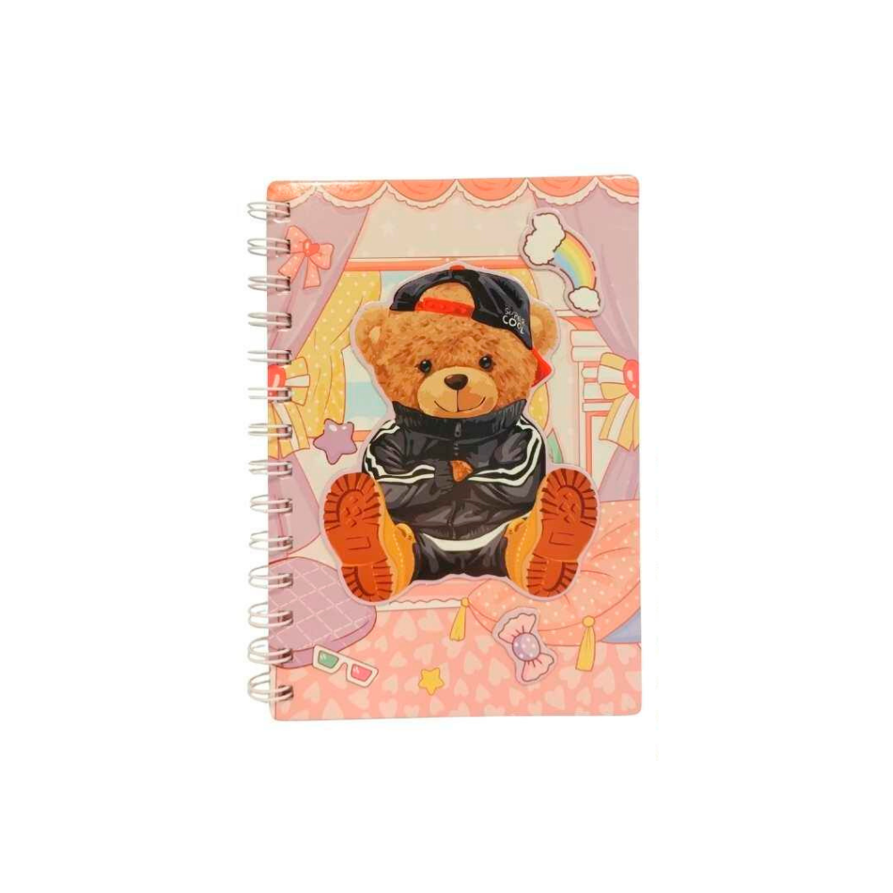 CUADERNO OSITOS CON ESPIRAL E IMANES