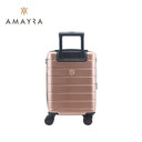 VALIJA AMAYRA CON RELIEVE 20" ABS ROSA