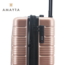 VALIJA AMAYRA CON RELIEVE 20" ABS ROSA