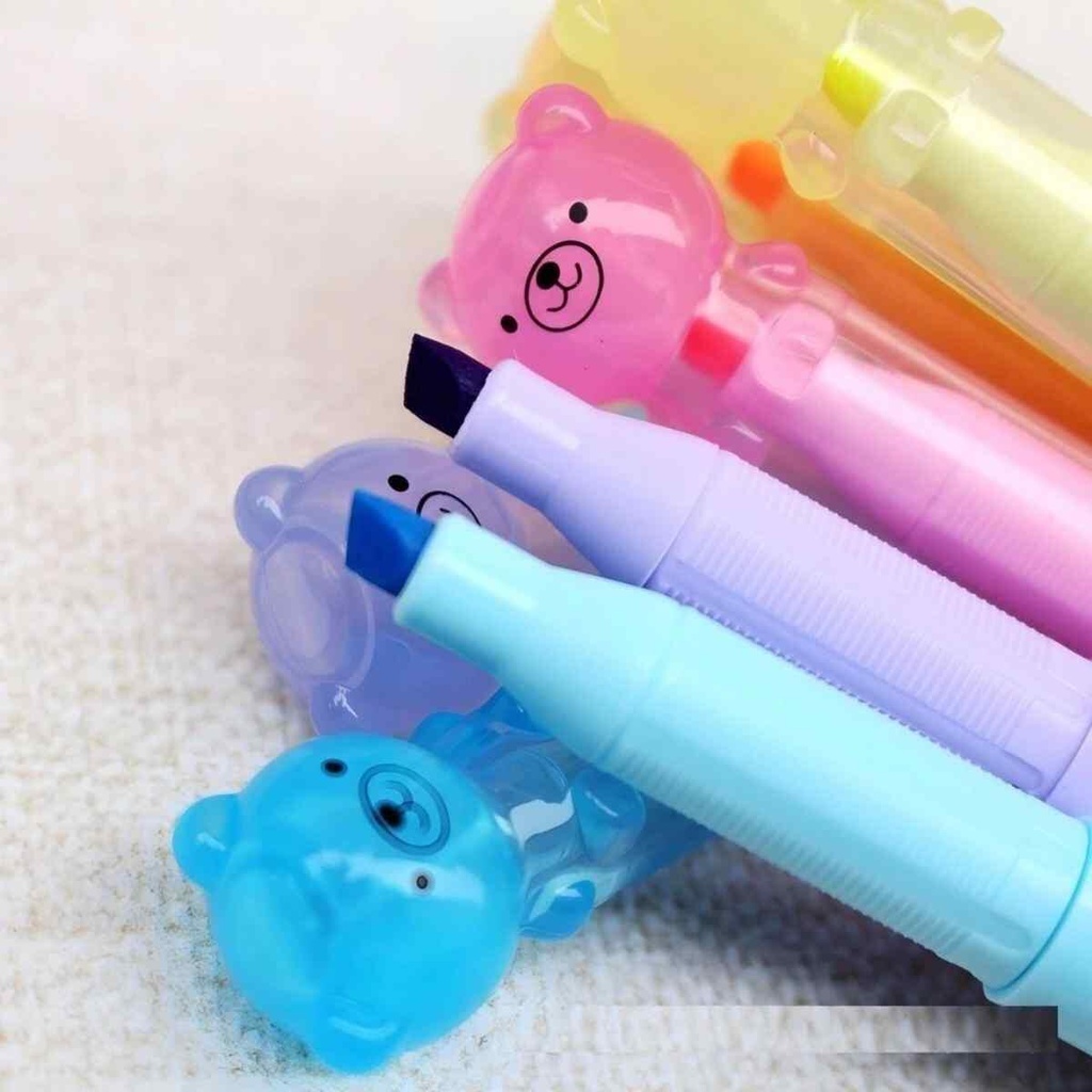 RESALTADOR X6 OSITOS COLOR PASTEL