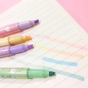 RESALTADOR DOBLE PUNTA CON GLITTER X4 (8) EN CAJA