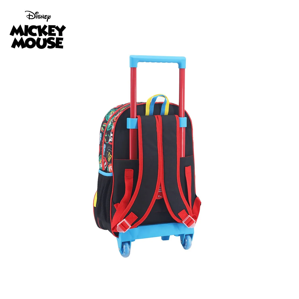 MOCHILA CON CARRO DISNEY MICKEY 16"