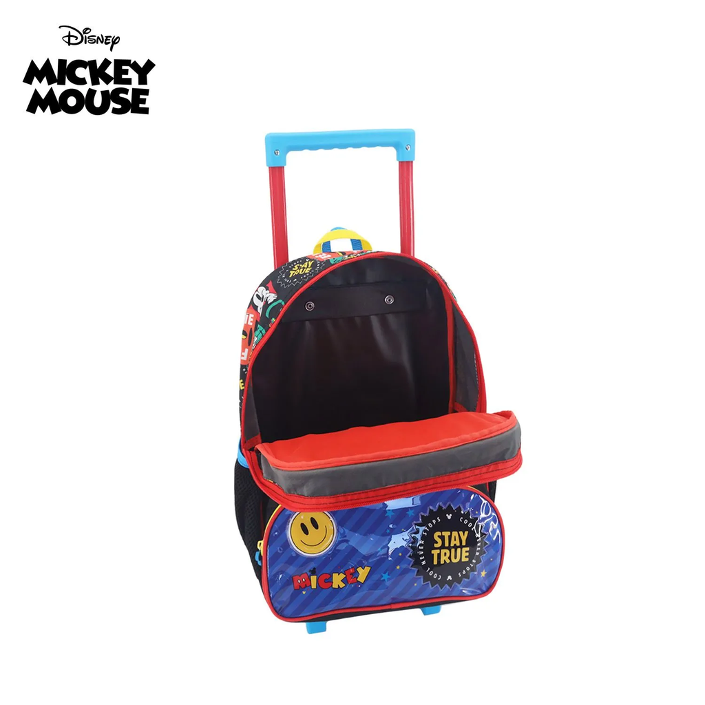 MOCHILA CON CARRO DISNEY MICKEY 16"