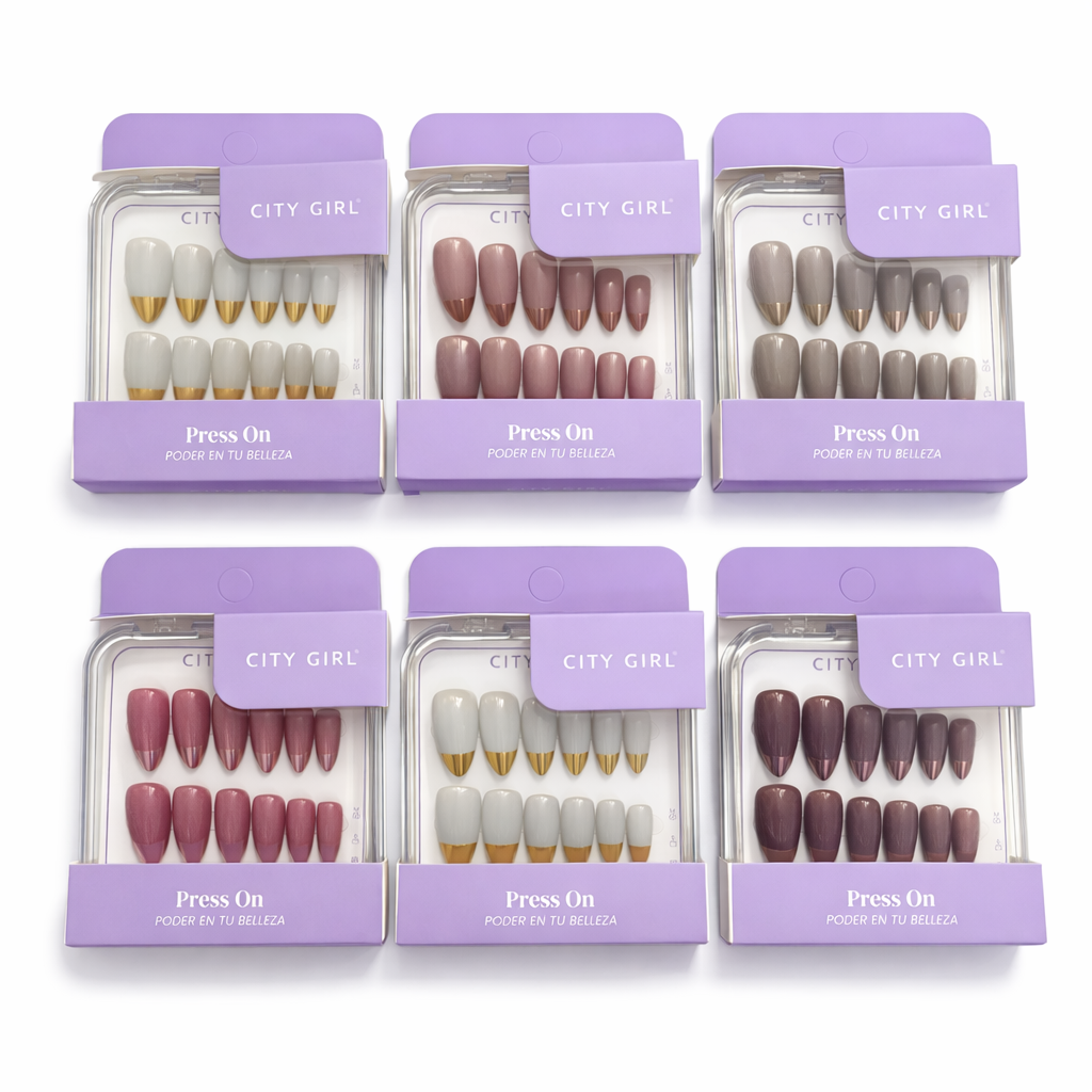 UÑAS PRESS ON ALMENDRA FRANCESITA