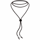 COLLAR CHOKER LISO BORLAS PEQUEÑAS