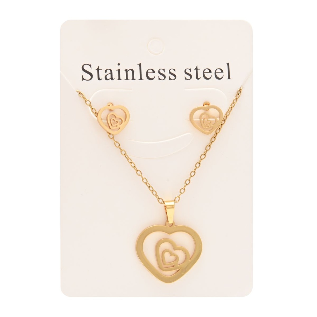 SET CADENA Y AROS ACERO QUIRURGICO