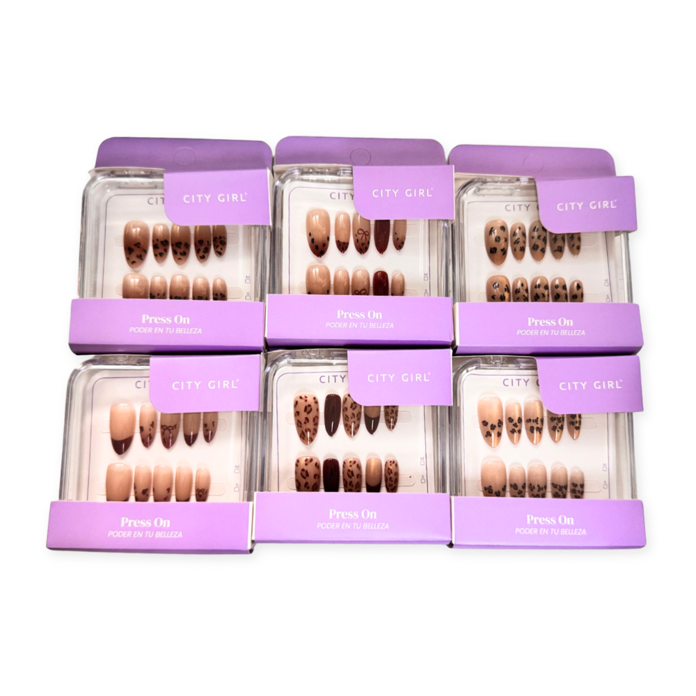 UÑAS PRESS ON ALMENDRA ANIMAL PRINT