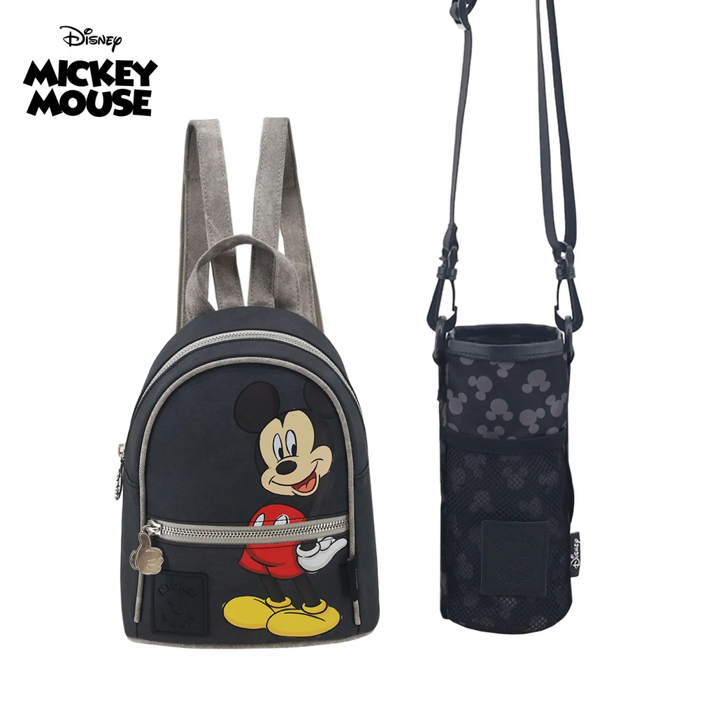 MOCHILA + PORTABOTELLA MINNIE MOUSE DISNEY