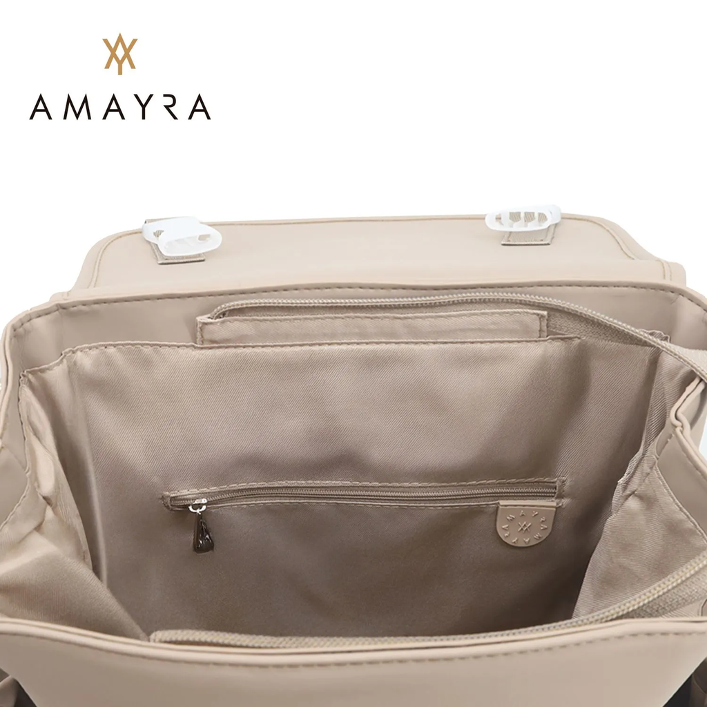 MOCHILA 14" CON SOLAPA Y SELLO AMAYRA