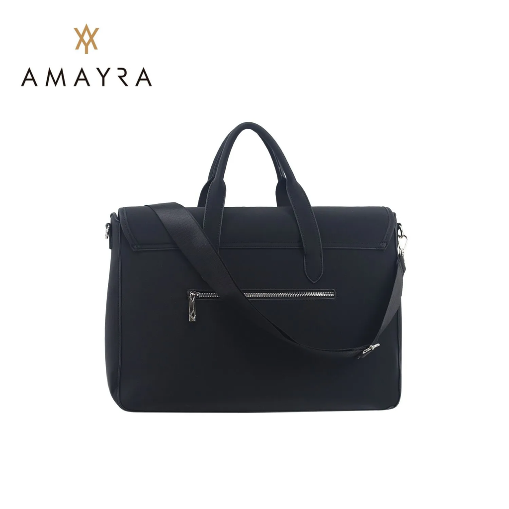 CARTERA CON SOLAPA Y APLIQUE AMAYRA