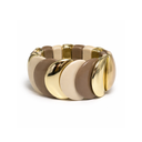 PULSERA REGULABLE BICOLOR OVALADA