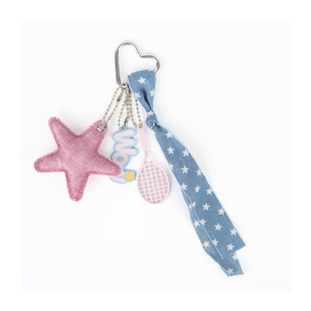 LLAVERO CHARM ESTRELLA Y DIJES