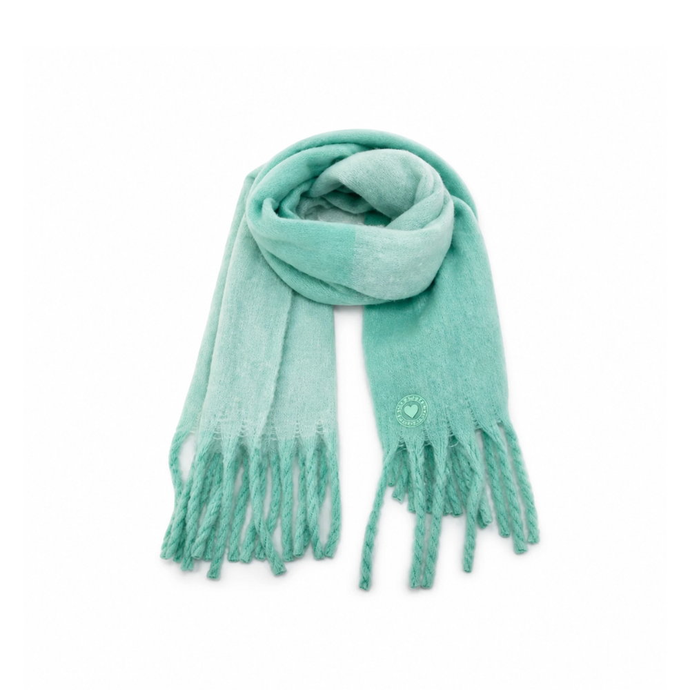 BUFANDA NUBE BICOLOR APLIQUE TRENDY