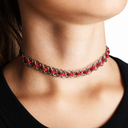 COLLAR CHOKER CINTILLO METALICO