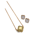 SET AROS + COLLAR TREBOL SKORA