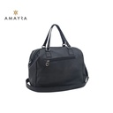 CARTERA TOTE DUFFLE BEIGE CON DOBLE CIERRE AMAYRA