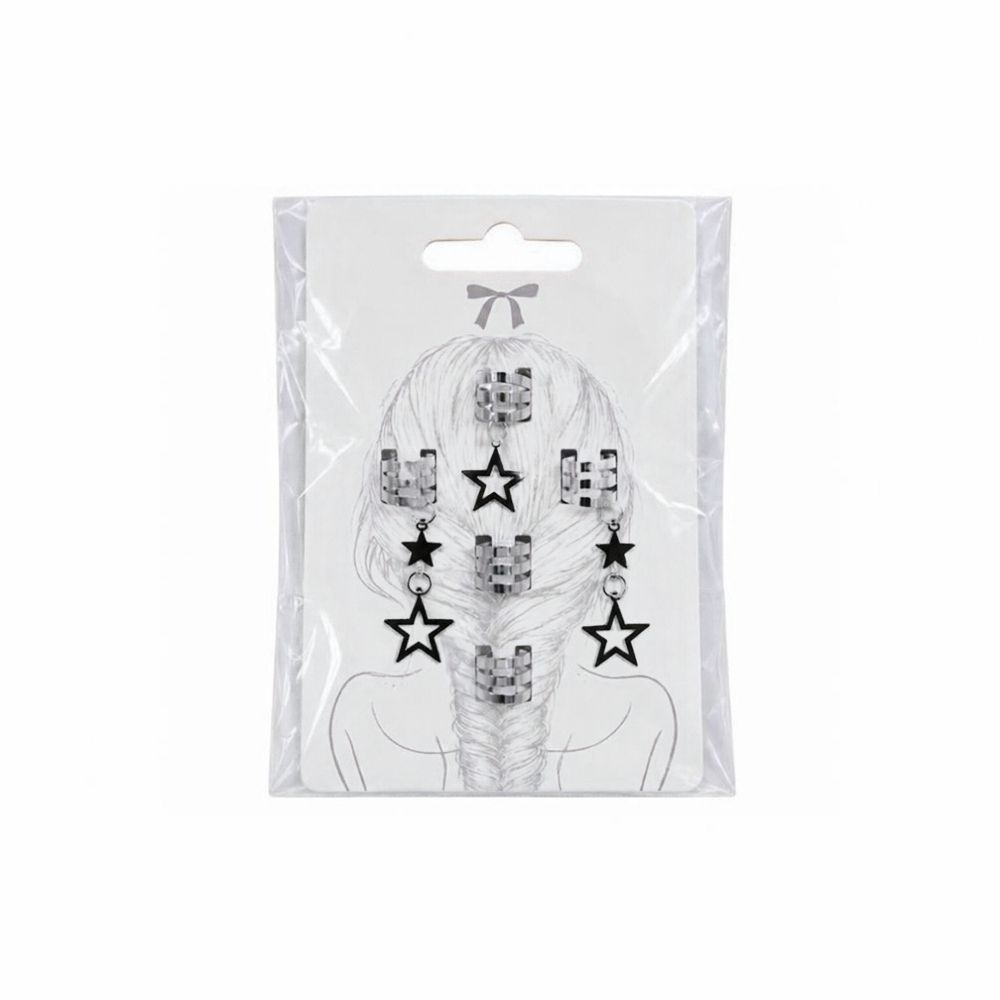 SET DE CUFFS PARA TRENZAS ESTRELLA