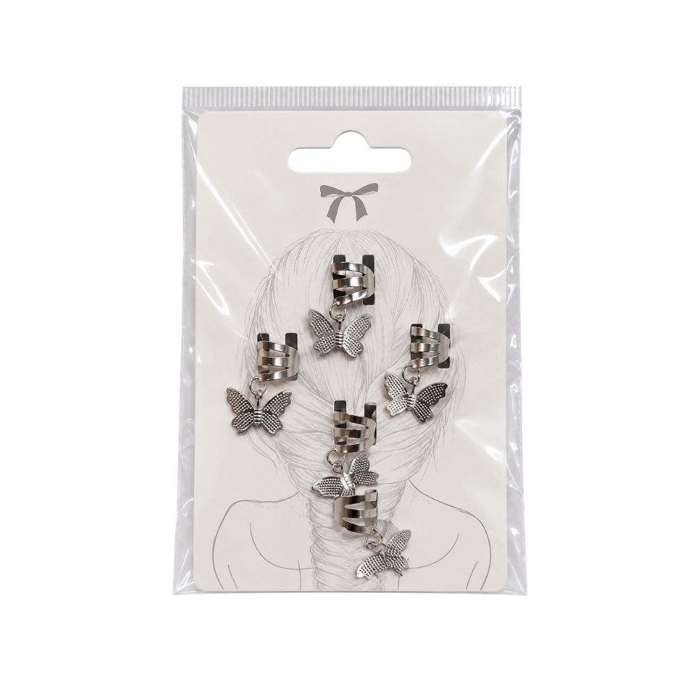 SET DE CUFFS PARA TRENZAS MARIPOSA