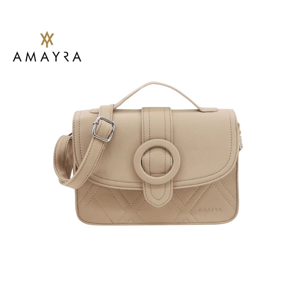 CARTERA BANDOLERA CON HEBILLA CIRCULAR AMAYRA