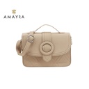 CARTERA BANDOLERA CON HEBILLA CIRCULAR AMAYRA