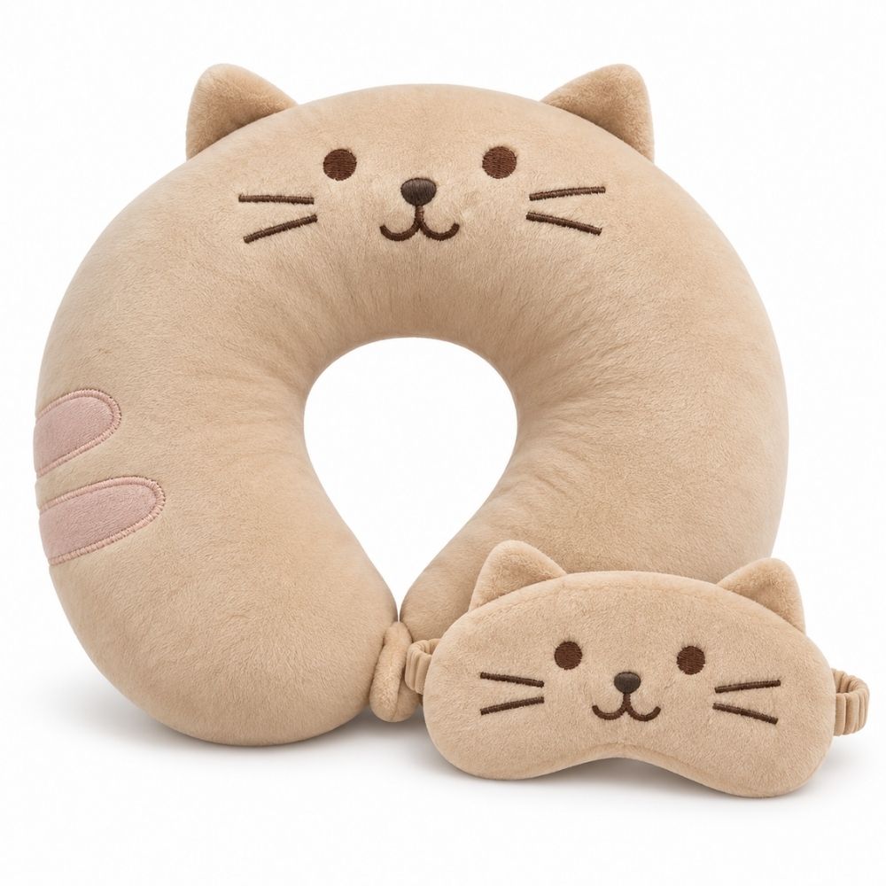 ALMOHADA DE VIAJE CON ANTIFAZ