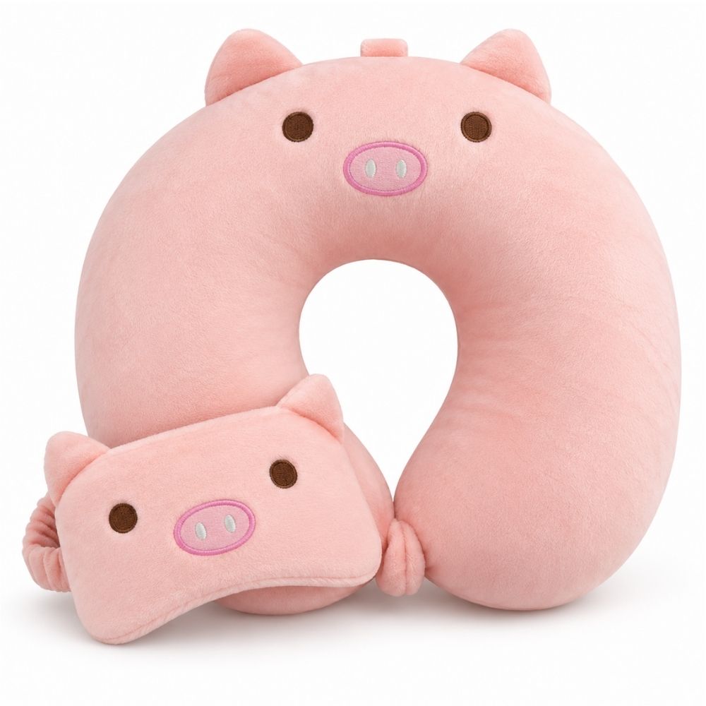 ALMOHADA DE VIAJE CON ANTIFAZ
