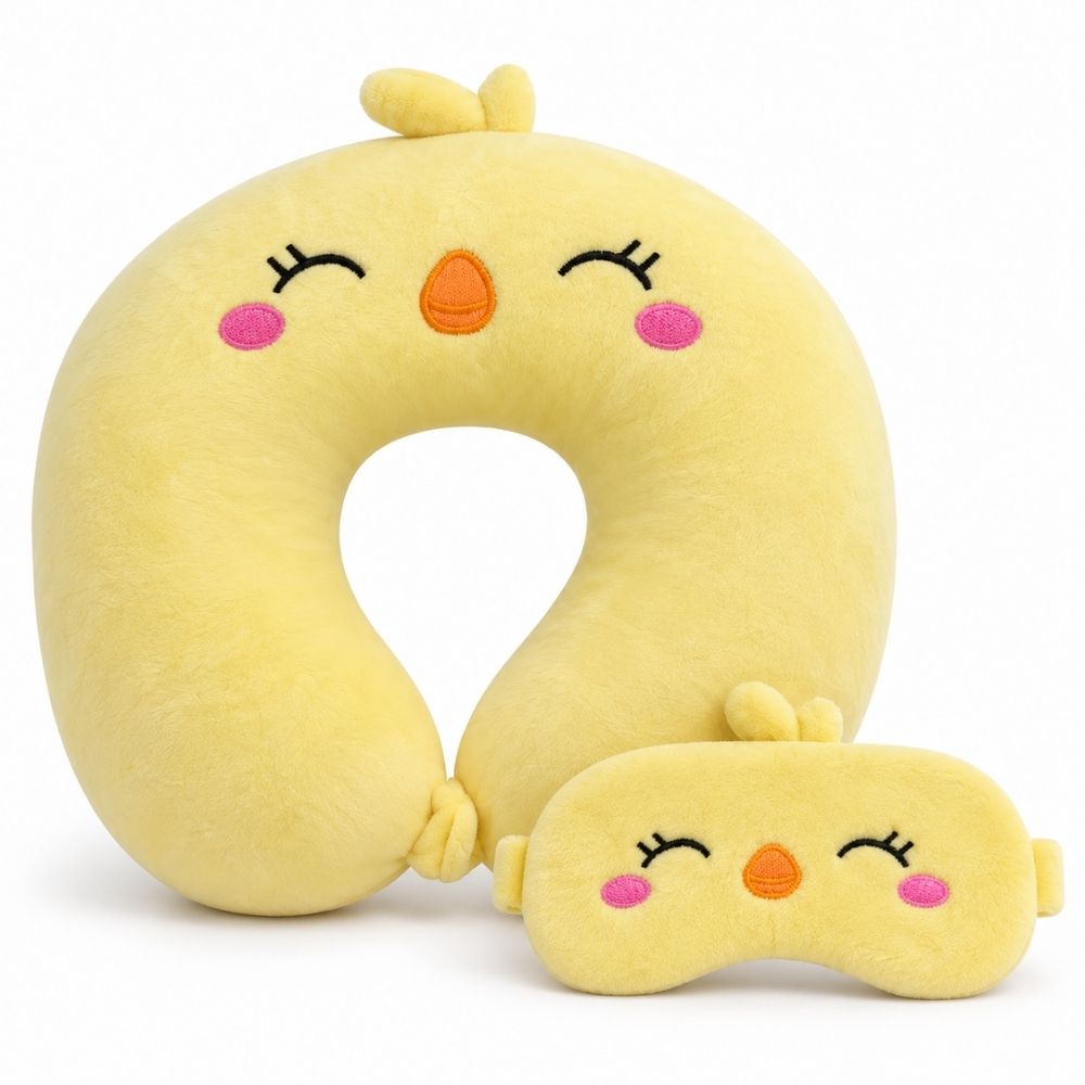 ALMOHADA DE VIAJE CON ANTIFAZ