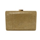 CARTERA CLUTCH DE FIESTA RÍGIDA CON STRASS Y BROCHE
